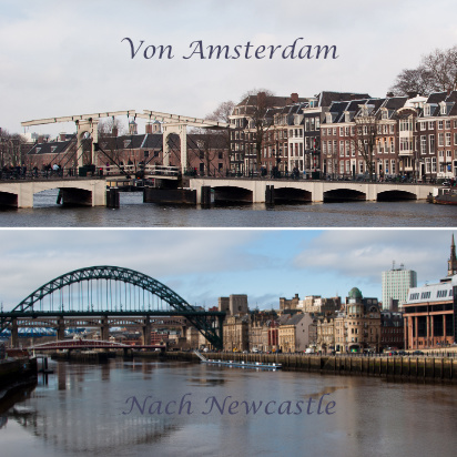 Von Amersterdam nach Newcastle